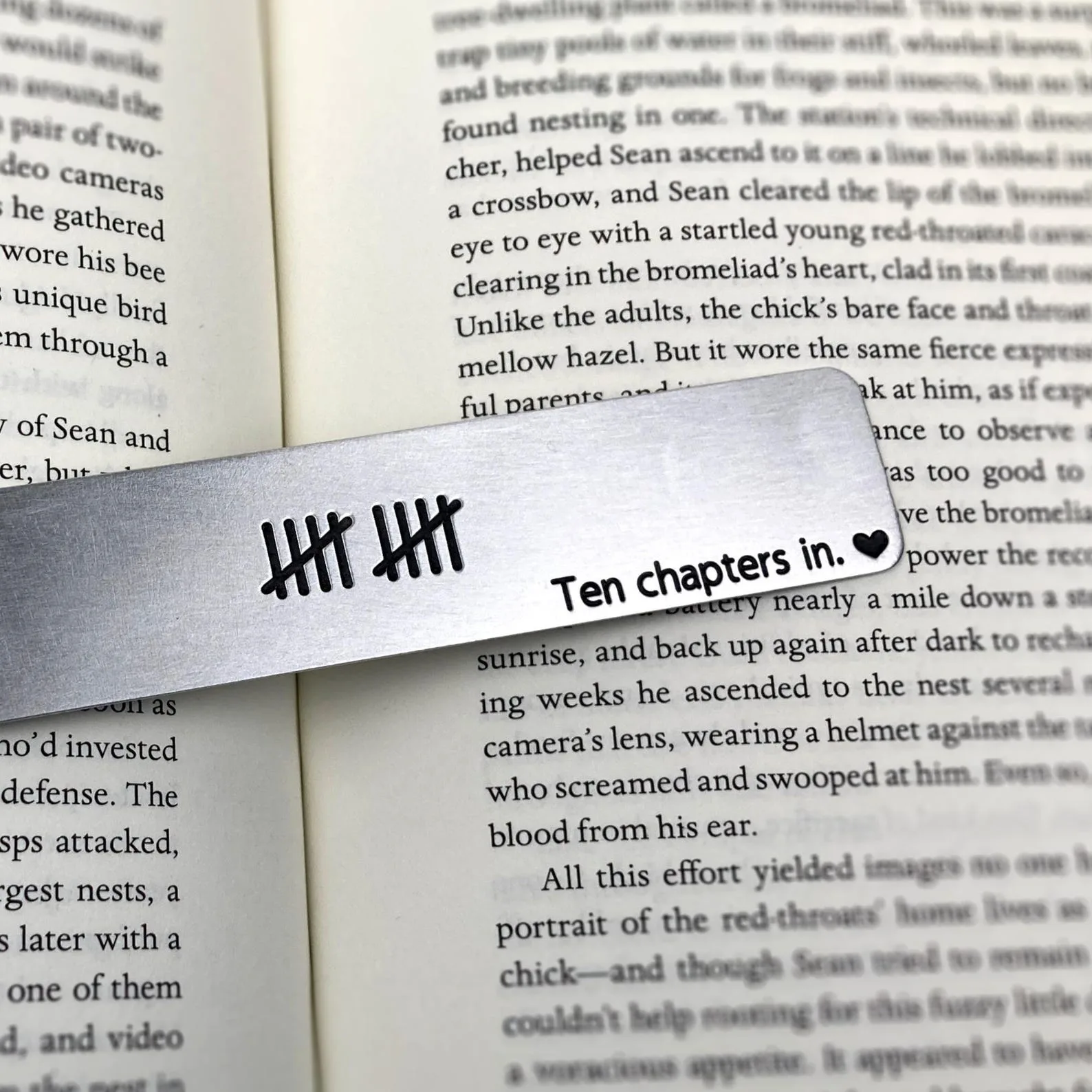 Exact Etsy listing image of Personalized Aluminum Bookmark